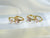 Pink Nature Golden Hoops Set