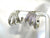 Triple Layer White Gold plated Hoop Earrings
