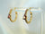 Orange Drop Golden Hoops