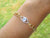 Zirconia Eye Gold plated Bracelet