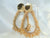 Champagne Rice Beads Golden Earrings