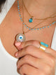 Turquoise Beads Golden Necklace