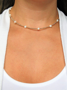 Sweet Pearl Choker Necklace