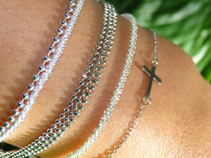 Multi-Layered Silver Bracelet