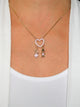 Big Heart Girl & Boy Gold plated Necklace