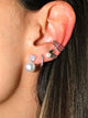Alison Pearl Silver Stud Earrings