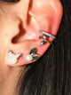 Camellia Sterling Silver Stud Earrings