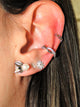 Leaves Sterling Silver Stud Earrings