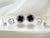 Silver Blossom Stud Earrings Set
