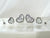 Chrystal Hearts Stud Earrings Set