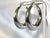 Round Silver Hoops Earrings