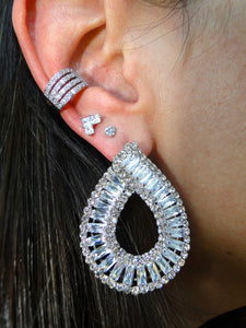 Sparkly in Silver Earrings