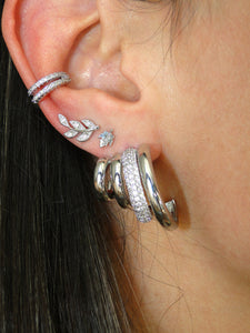 Chunky Silver Earrings
