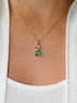 Green Crystal Boy Necklace