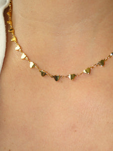 Golden Hearts Gold plated Necklace