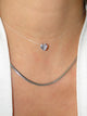 Silver Heart Fish Line Necklace