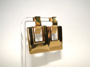 Tara Square Gold plated Earrings