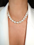 Chunky 1.2 White Pearls Necklace