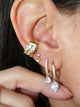 Chrystal Drop Huggie Hoops