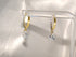 Chrystal Heart Huggie Hoops