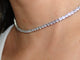 Silver Zirconia Tennis Necklace