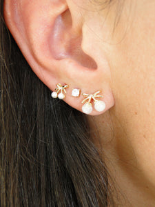 Dulce Gold Stud Earrings Set