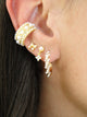 Elsa Pearls Golden Hoops