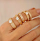 Lauren Crystal 18k Gold plated Rings – 2 Pack - Sweetas Trends