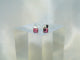 Rose Crystal Glass 925 Sterling Silver Stud Earring