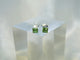 Peridot Crystal Glass 925 Sterling Silver Small Stud Earring