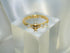 Cross Pearls 14K Gold plated Ring