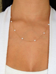 Pearls 18K Gold filled Necklace - Sweetas Trends