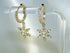 Star Pearl 14K Gold Plated Hoops