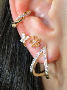Tiny Butterfly Gold  Piercing (1 unit) - Sweetas Trends