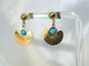 Turquoise Scalloped Earrings