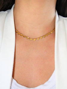 Golden Half Heart Necklace