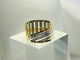 Gold & Silver 18k Gold-plated Ring - Sweetas Trends