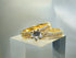 Lauren Crystal 18k Gold plated Rings Set