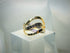 Black Zirconia 18k Gold-plated Ring