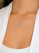 Blue Topaz 925 Sterling Silver Necklace - Sweetas Trends