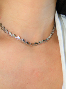 Silver Half Heart Necklace