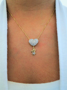 Boy Zircon 18k Gold-plated Necklace - Sweetas Trends