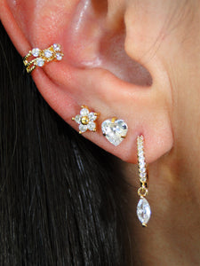 Little Diamonds Gold Ear Cuff - Sweetas Trends
