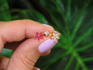 Tiny Flower Gold Piercing - Sweetas Trends