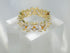 Crystal 18k Gold Plated Ring