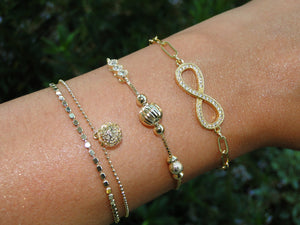 Infinity 14K Gold Plated Bracelet - Sweetas Trends