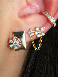 Lila Flower 18K Gold plated Earring - Sweetas Trends