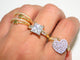Big Diamond 18K Gold plated Ring - Sweetas Trends
