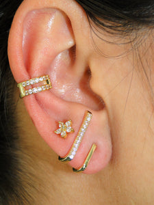 Geometric Golden Earrings