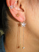 Flower Gold Thread Earrings